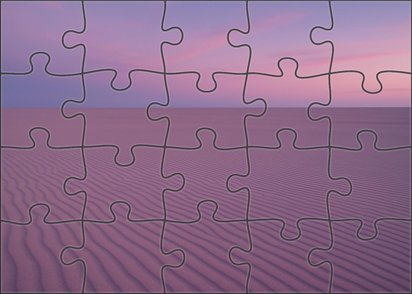 Wind-sculpted Flats Expansive Rippled Sand Plains At Dusk Easy Puzzles