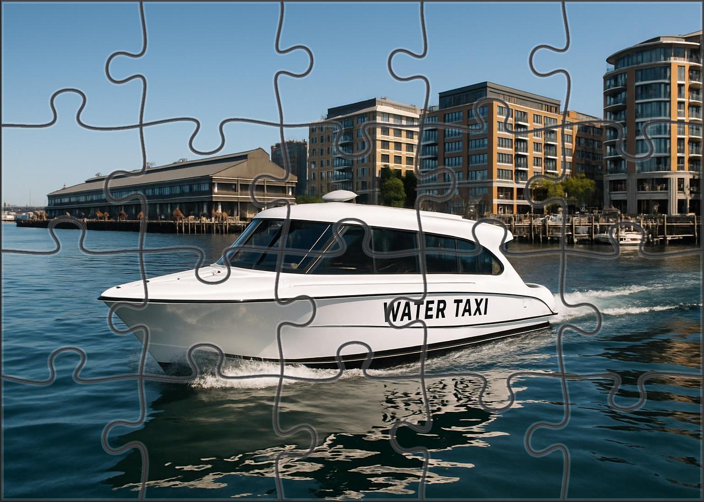 Battery-electric Water Taxi 100 Piece Puzzle