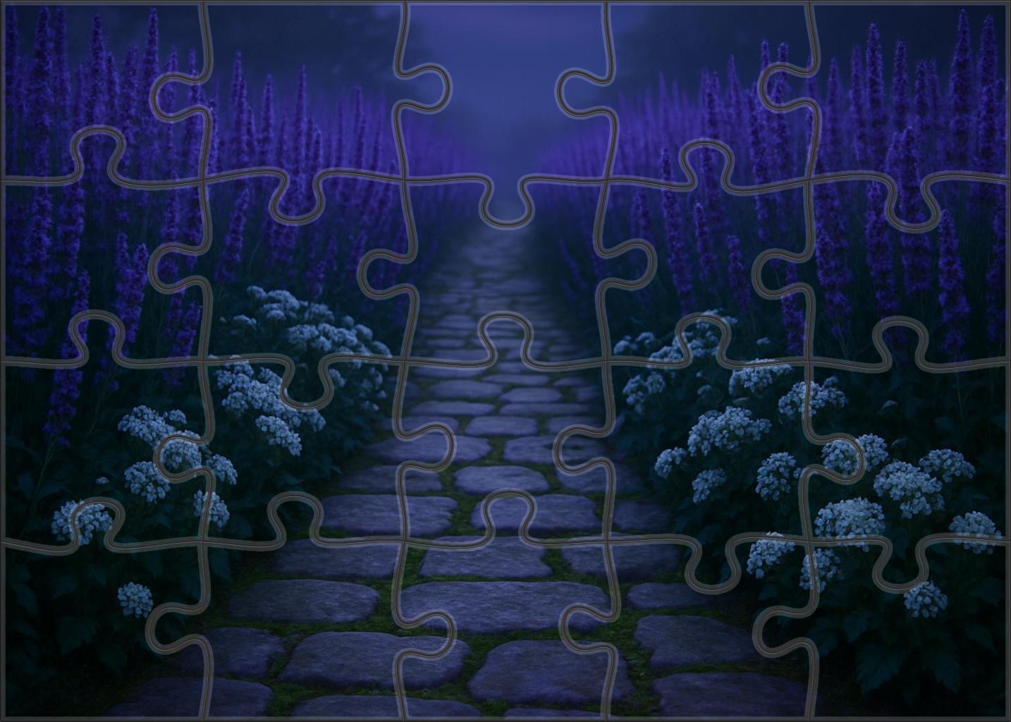 Twilight Lavender Lane 50 Piece Puzzle