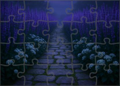 Twilight Lavender Lane 50 Piece Puzzle