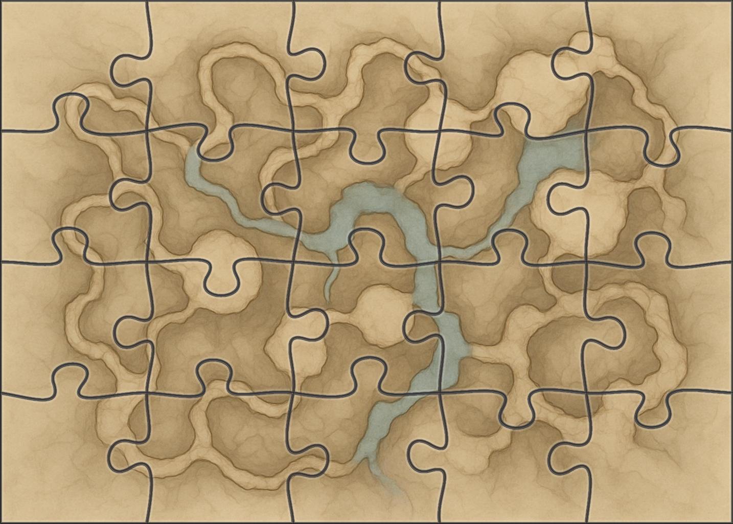 Subterranean Cavern Networks 500 Piece Puzzle
