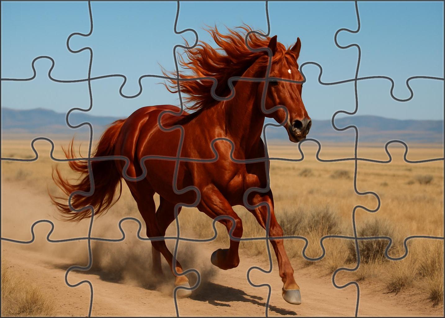 Crimson Ember Deep Red Sorrel Mare With Spirited Energy Puzzle For Adults