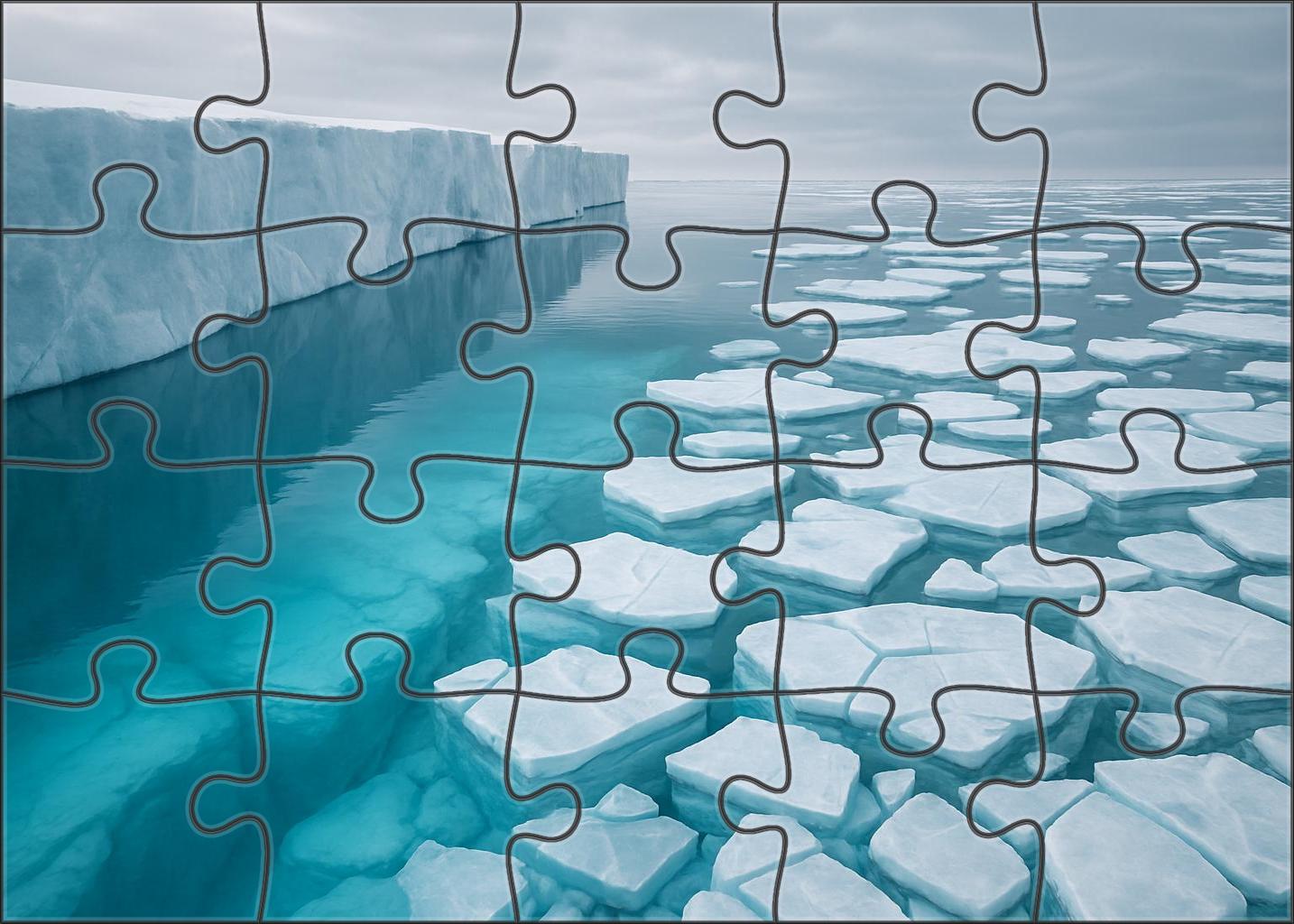 Frostline Ice Shelf Custom Jigsaw Puzzle