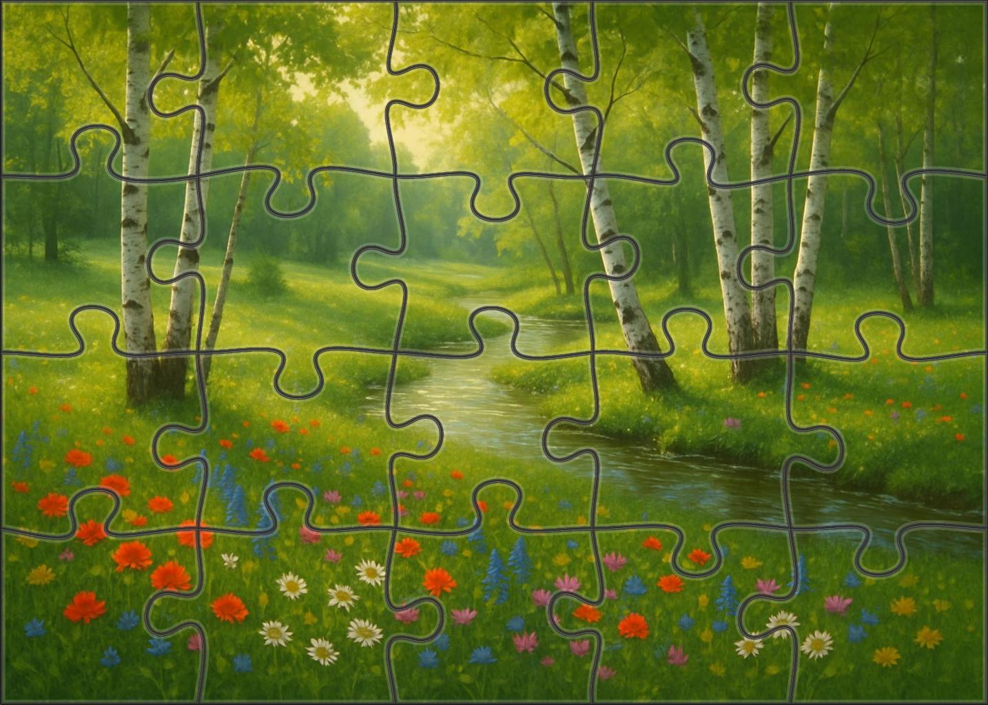 Crystal Meadow Grove Puzzle For Kids