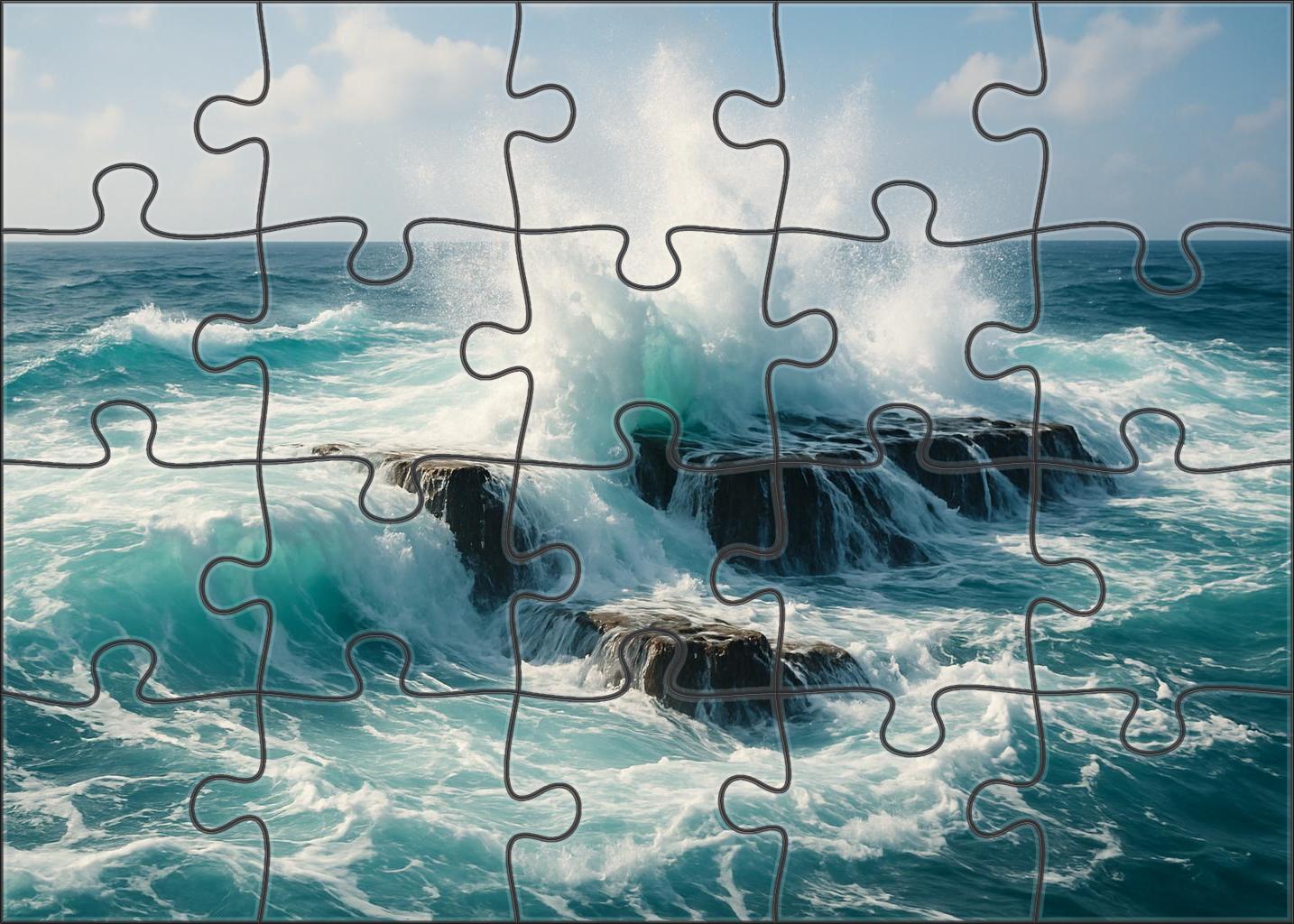 Silver Spray Continental Shelf 100 Piece Puzzle