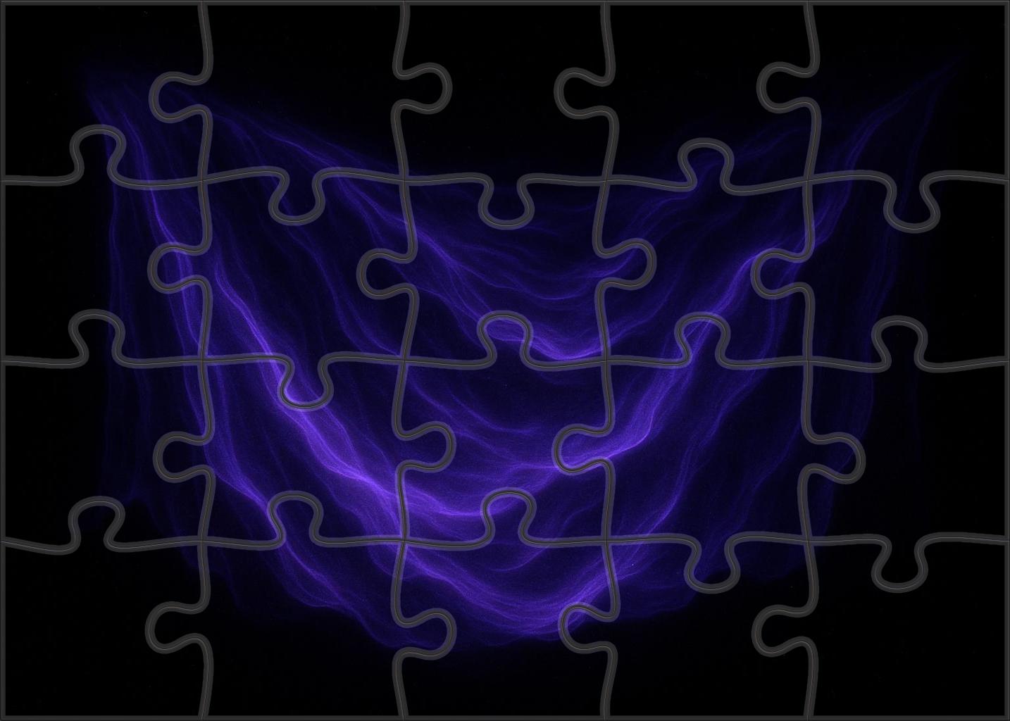 Violet Plasma Curtain 100 Piece Puzzle
