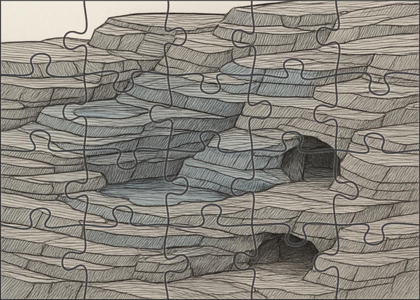 Subterranean Cavern Cross-section Diagram Challenging Puzzles