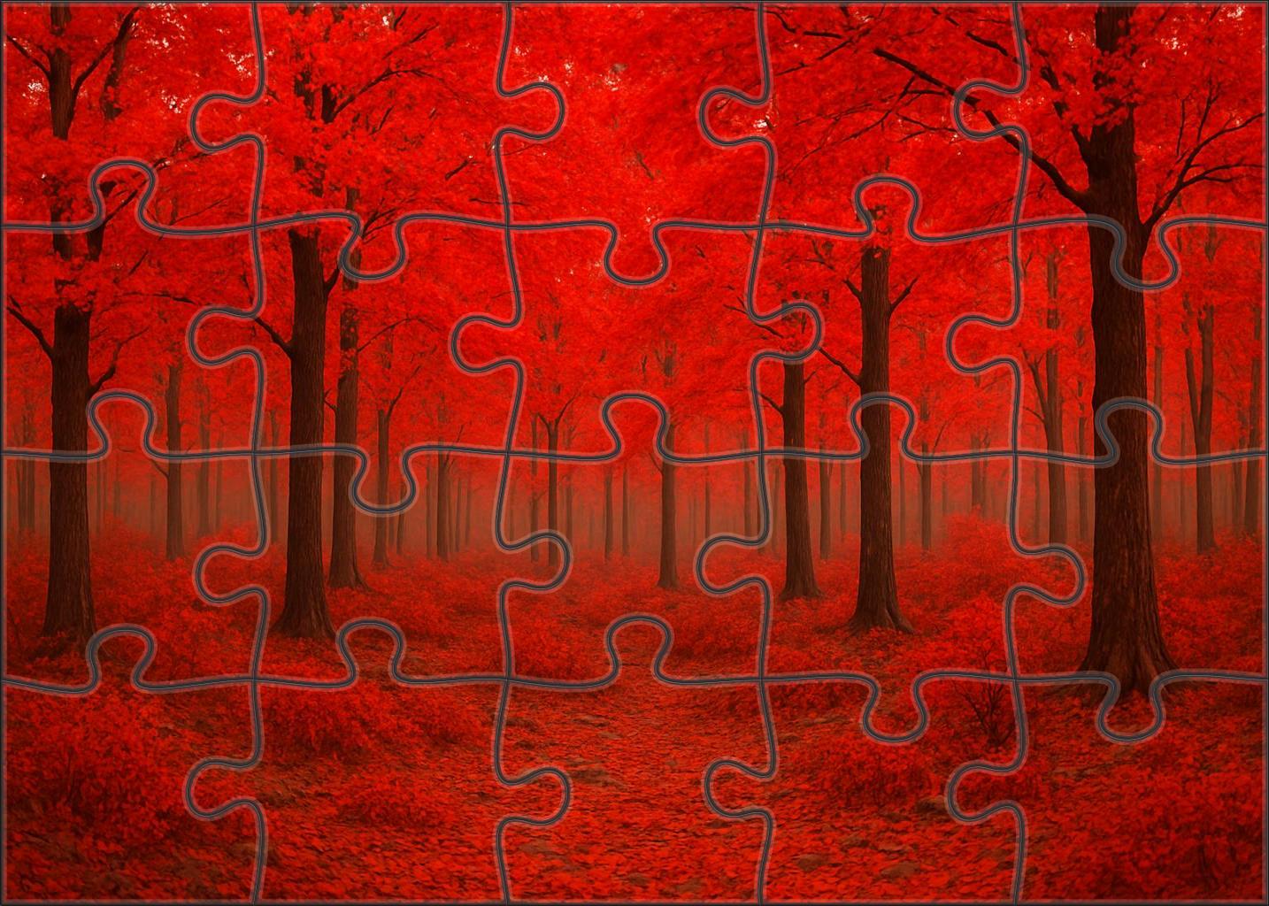 Crimson Canopy Crossing Puzzle Collection