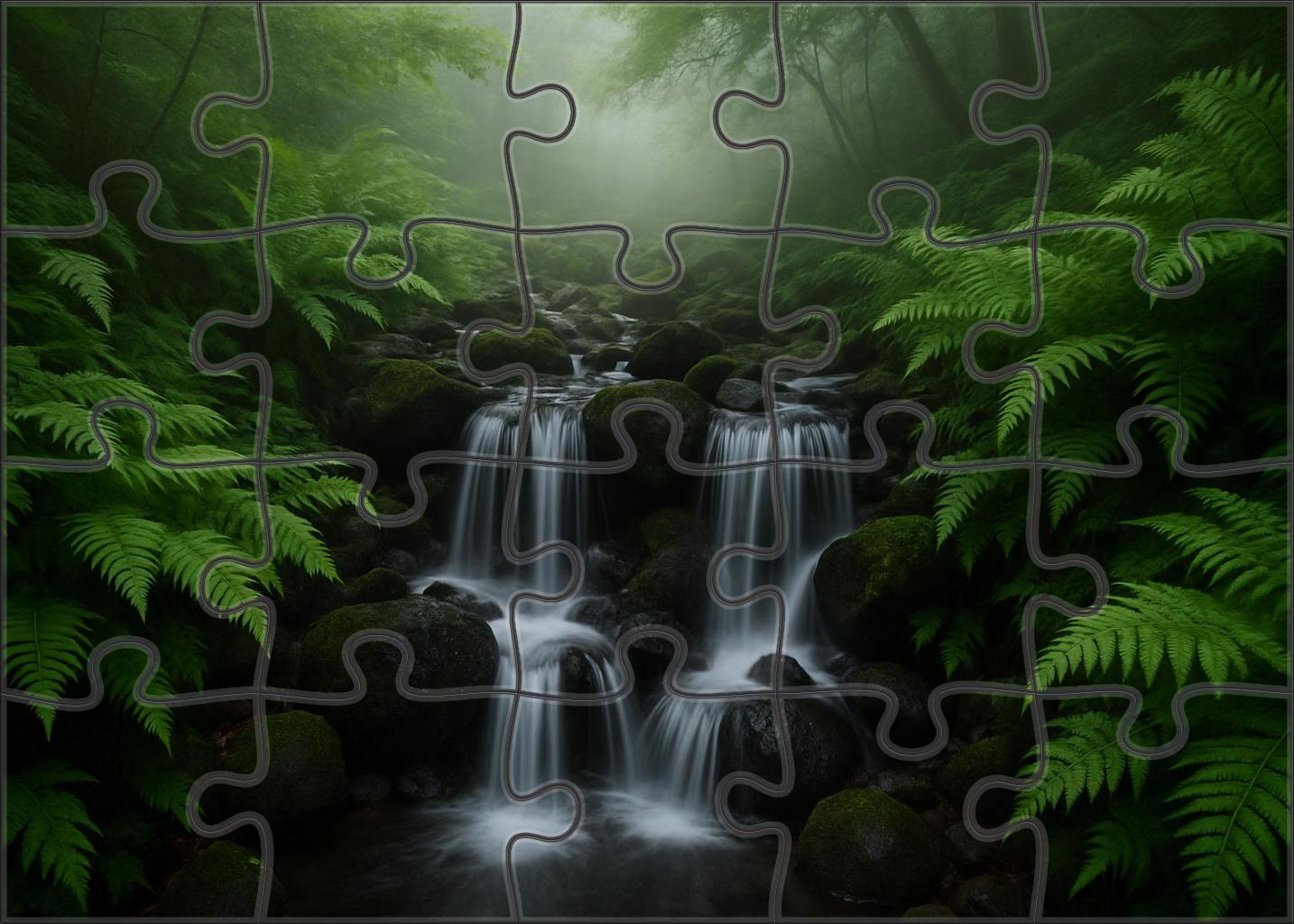 Hidden Fern Cascade Puzzle Collection