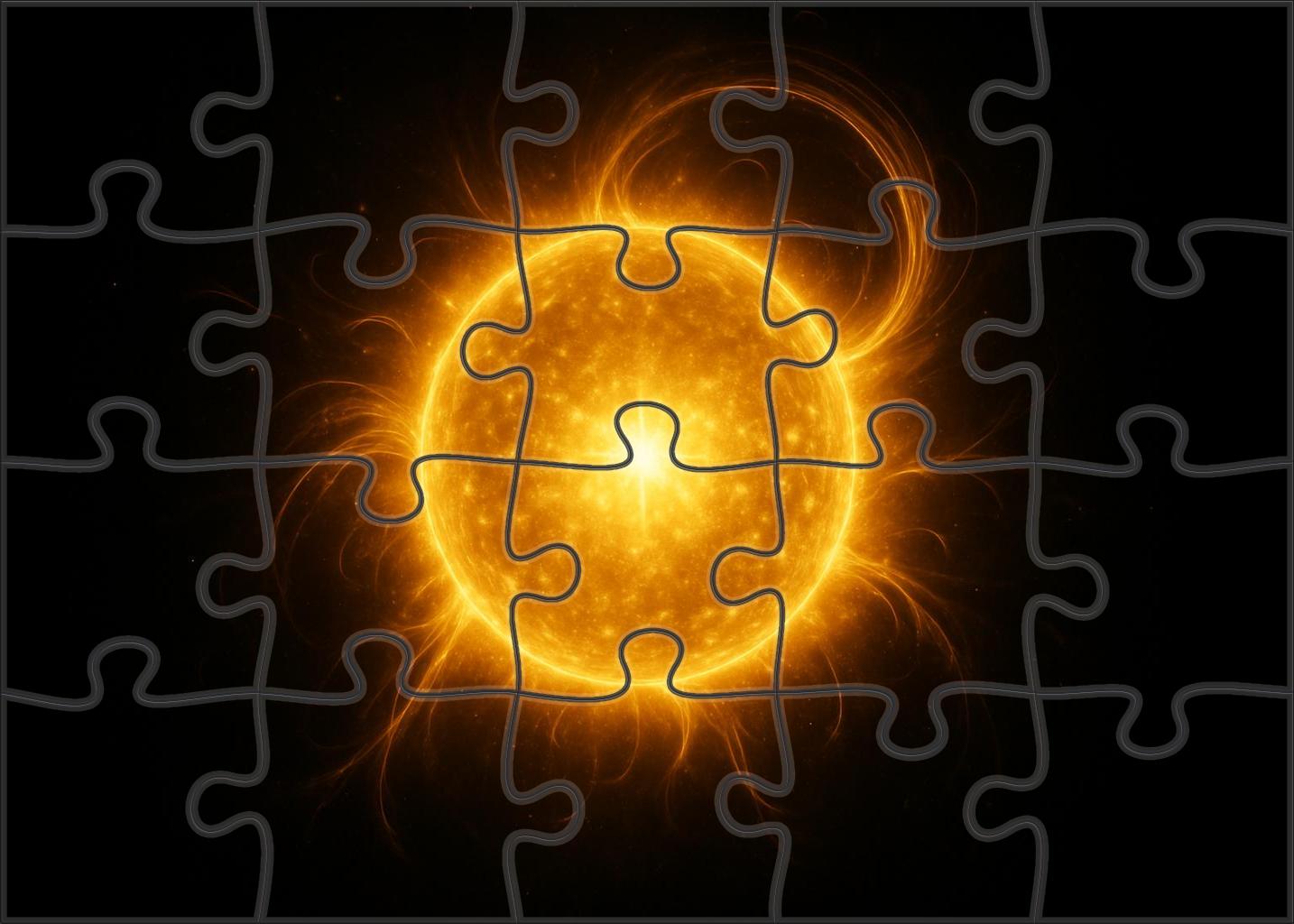 Golden Corona Halo Puzzle Collection