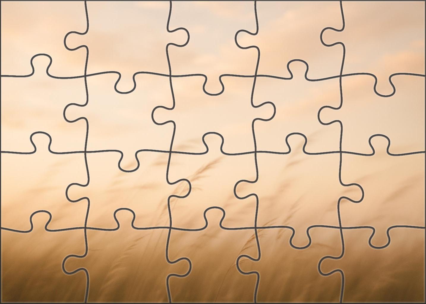 Peach Whisper Horizon Puzzle For Kids