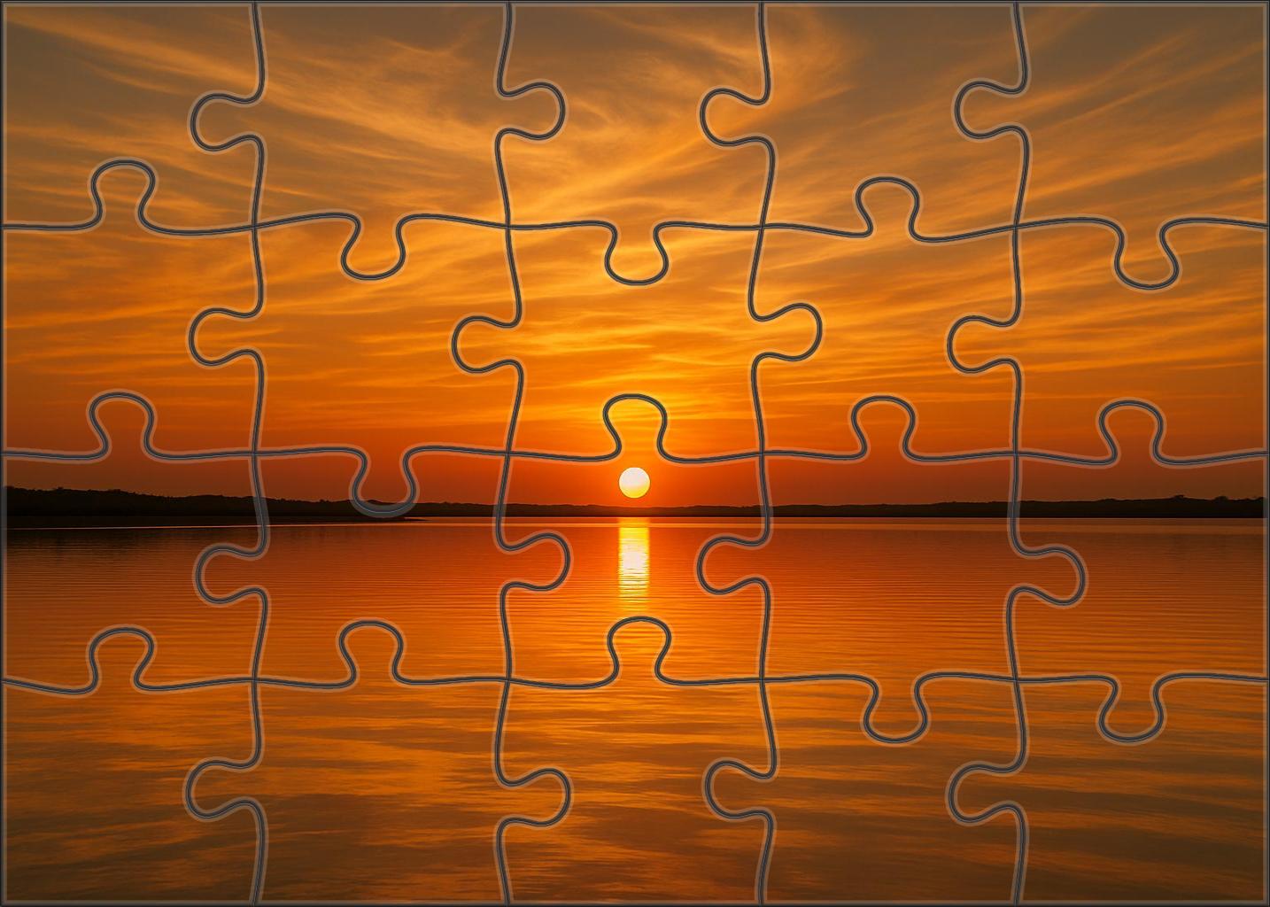 Amber Ripple Lagoon 50 Piece Puzzle