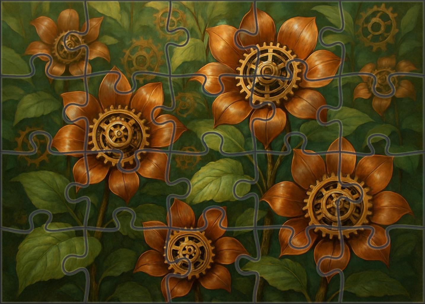 The Clockmaker's Dream Garden Easy Puzzles