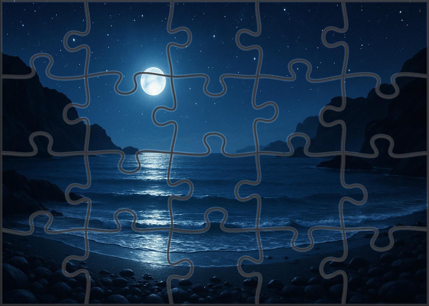 Moonlit Cove 50 Piece Puzzle