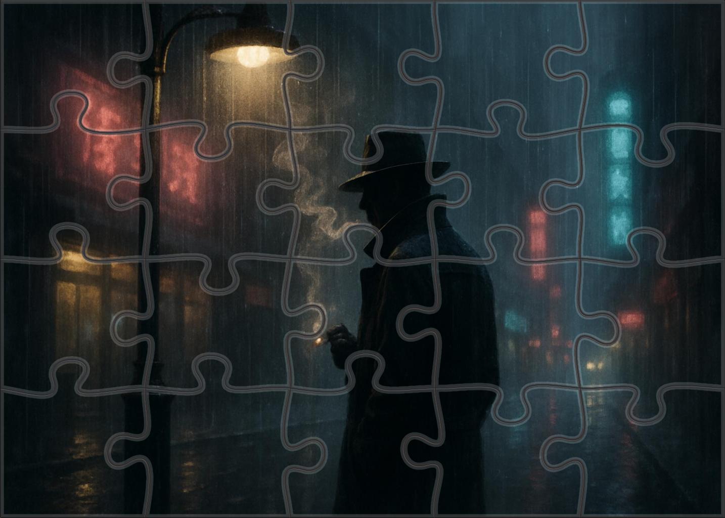 Classic Noir Detective Tale Unique Puzzle Design