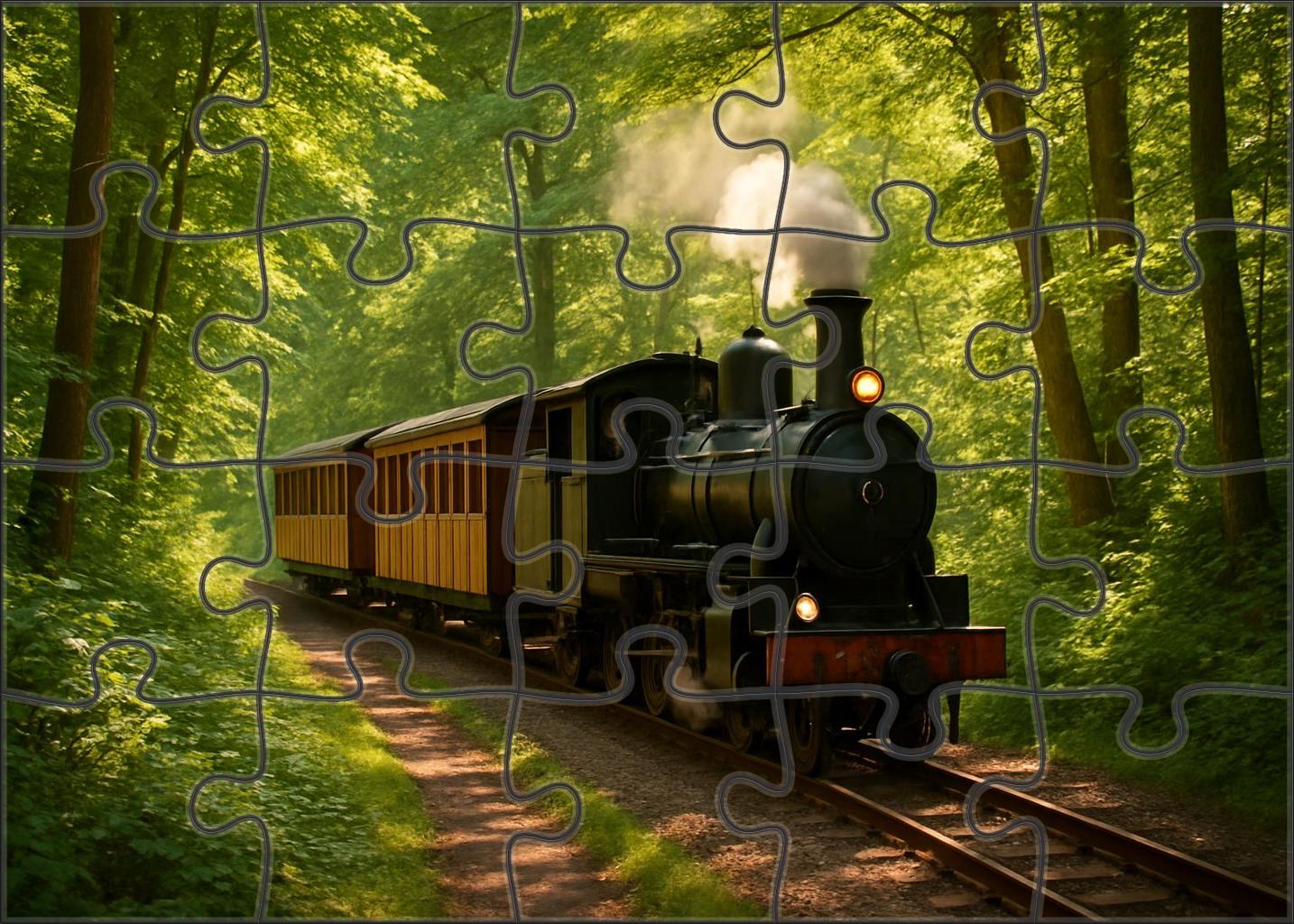 Rustic Narrow Gauge Steam 300 Piece Puzzle