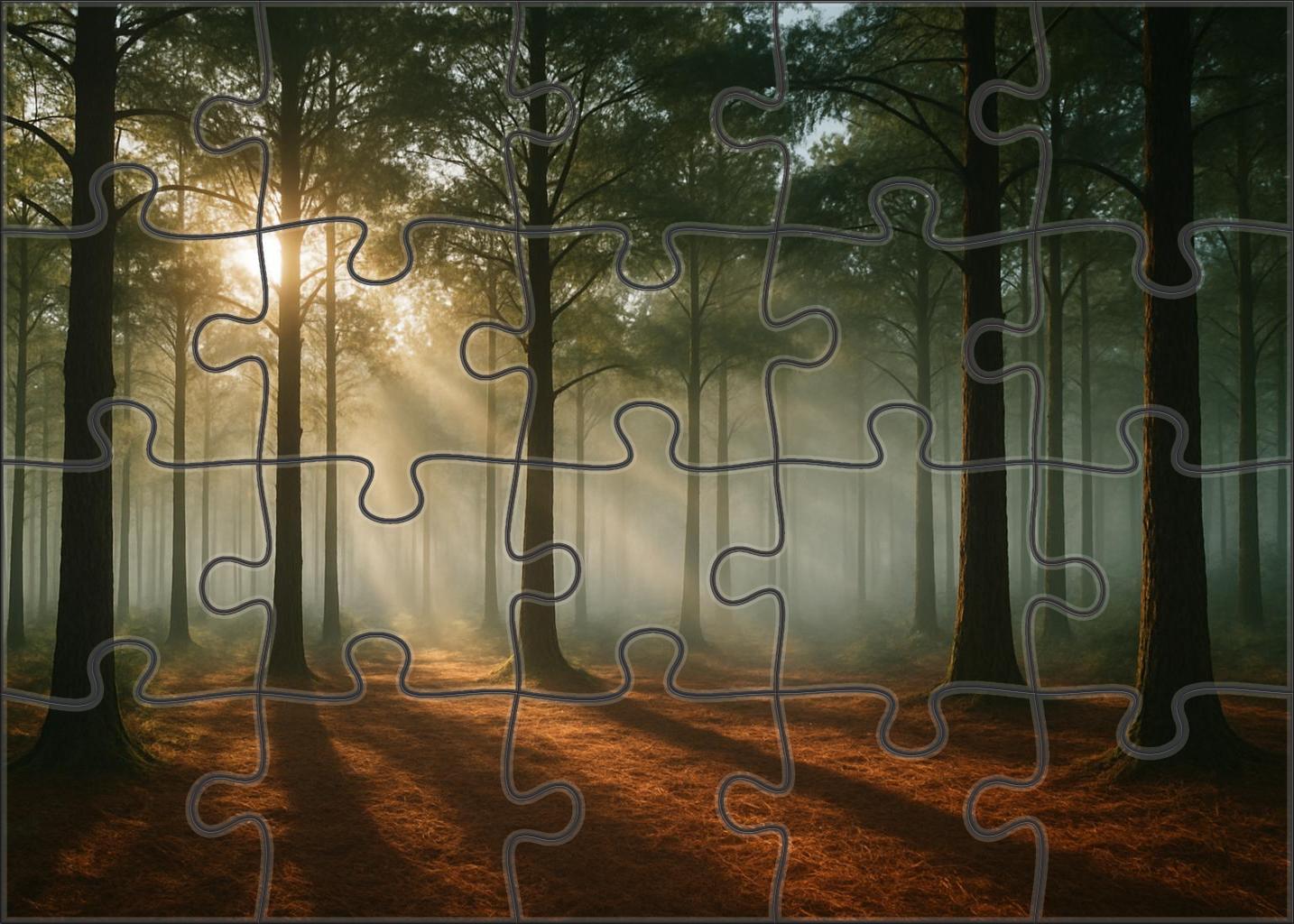 Early Morning Cedar Glimpse 500 Piece Puzzle