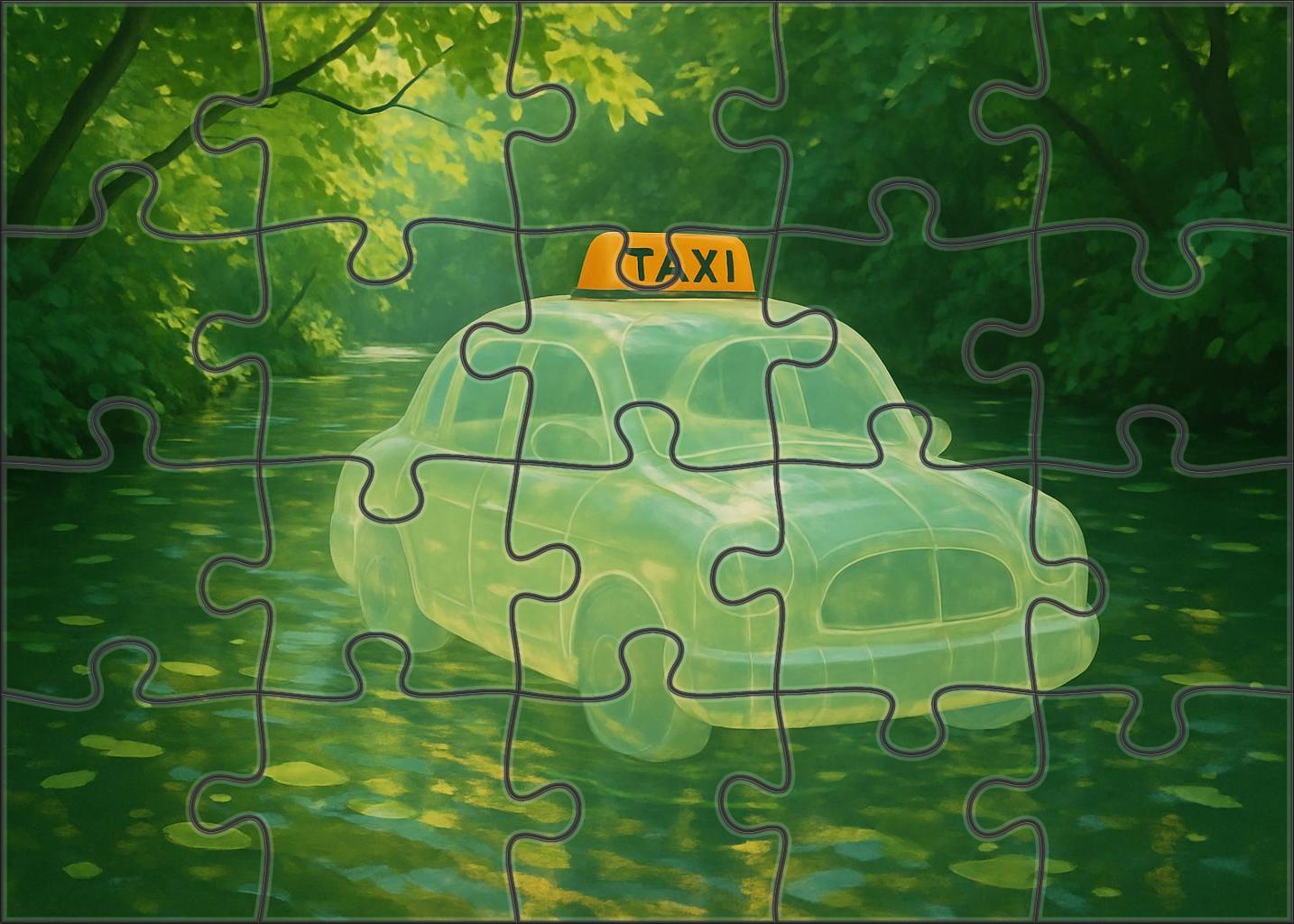 Solar-powered Inflatable River Taxi 500 Piece Puzzle