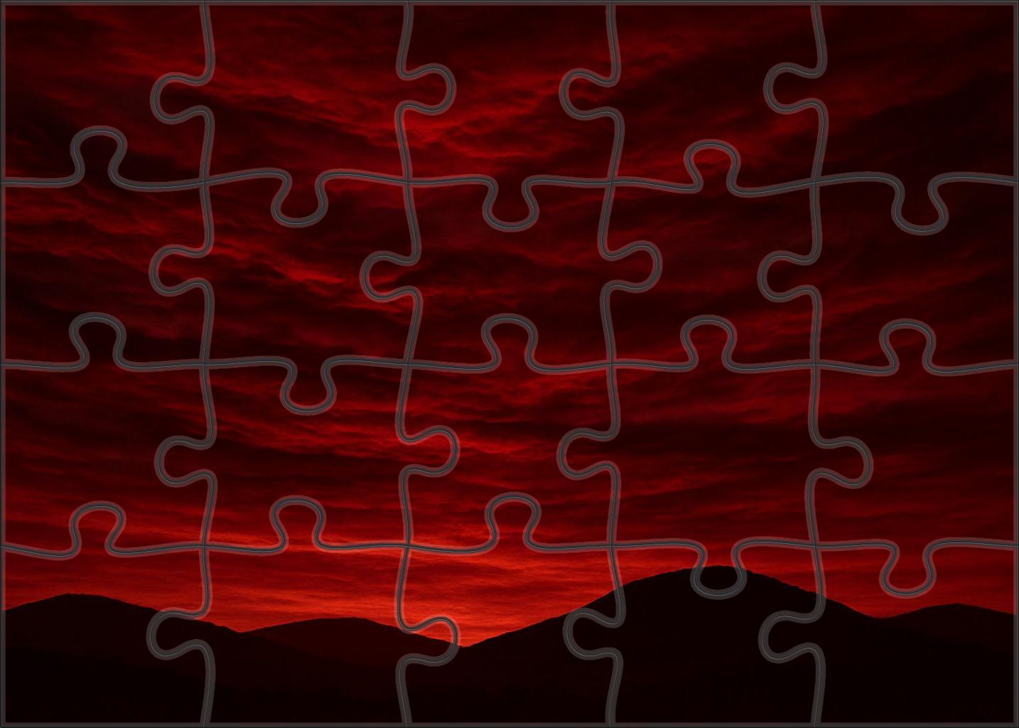 Crimson Velvet Valley 50 Piece Puzzle