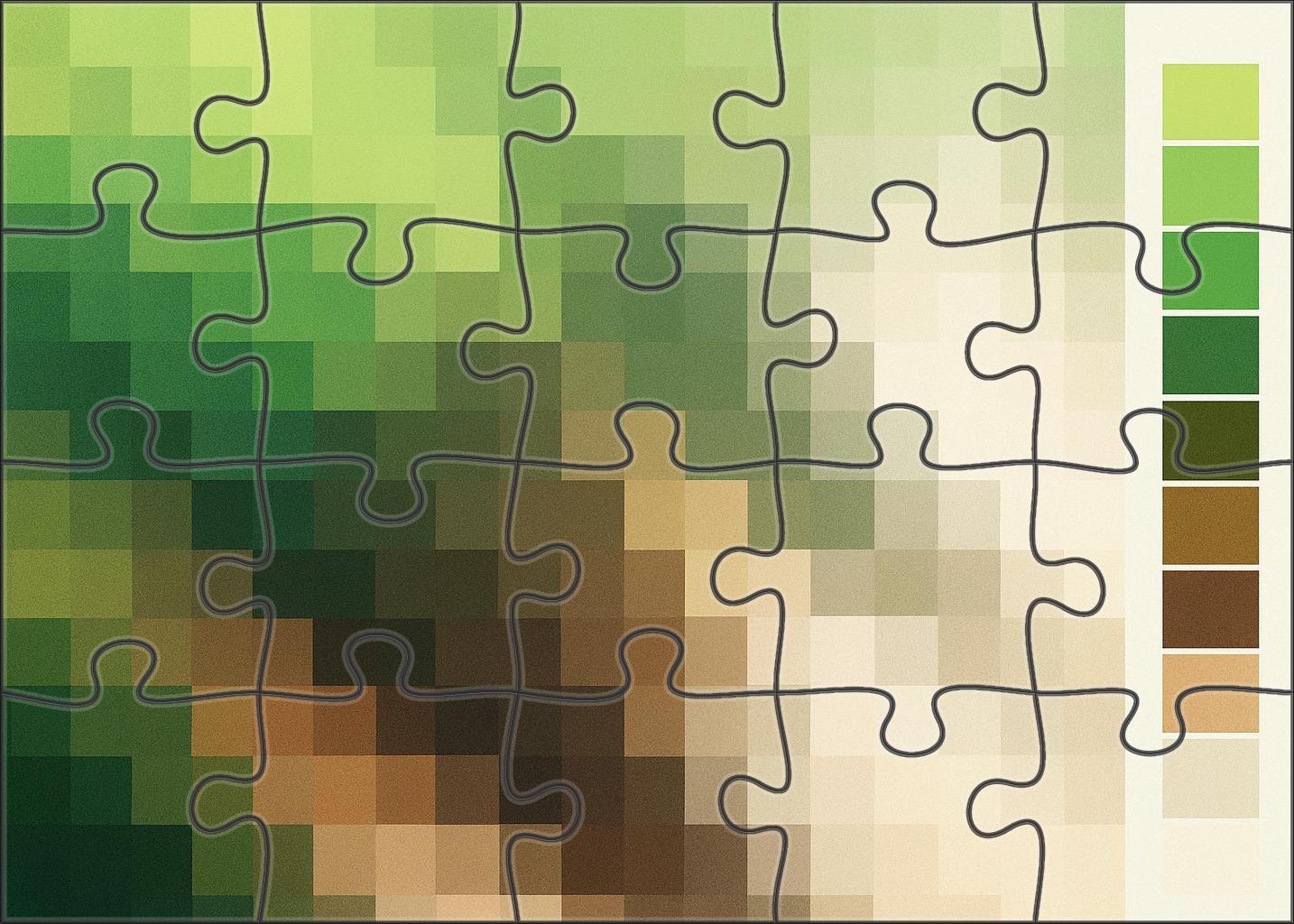 Digital Elevation Model Raster Visualization Easy Puzzles