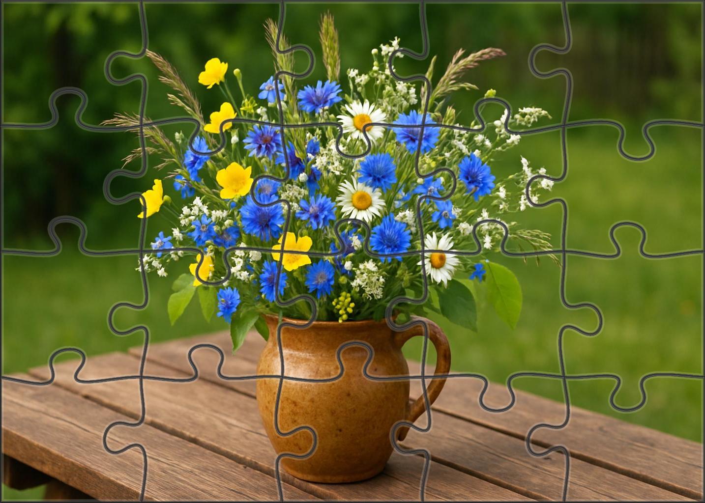 Fresh Meadow Mix In Ceramic Container Puzzle Challenge