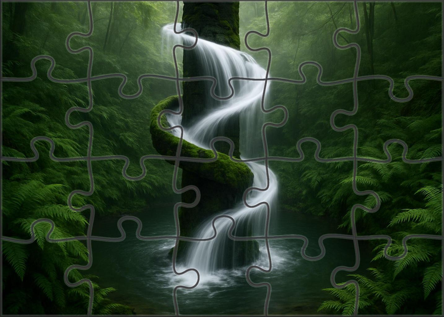 Verdant Spiral Drop Easy Puzzles