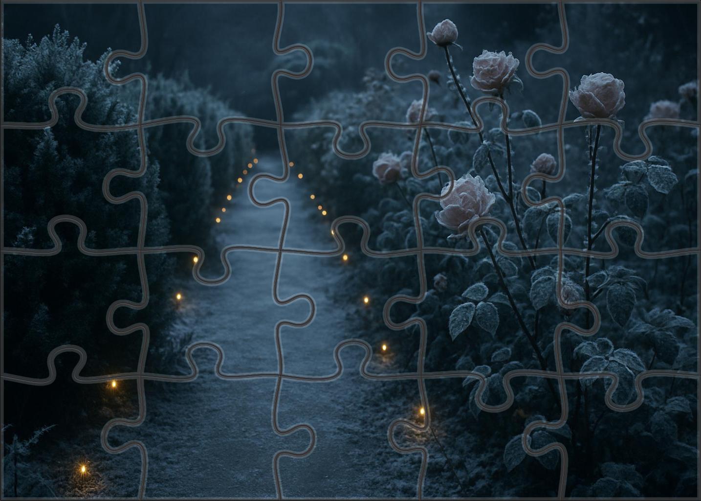 Frosted Garden Reverie 200 Piece Puzzle