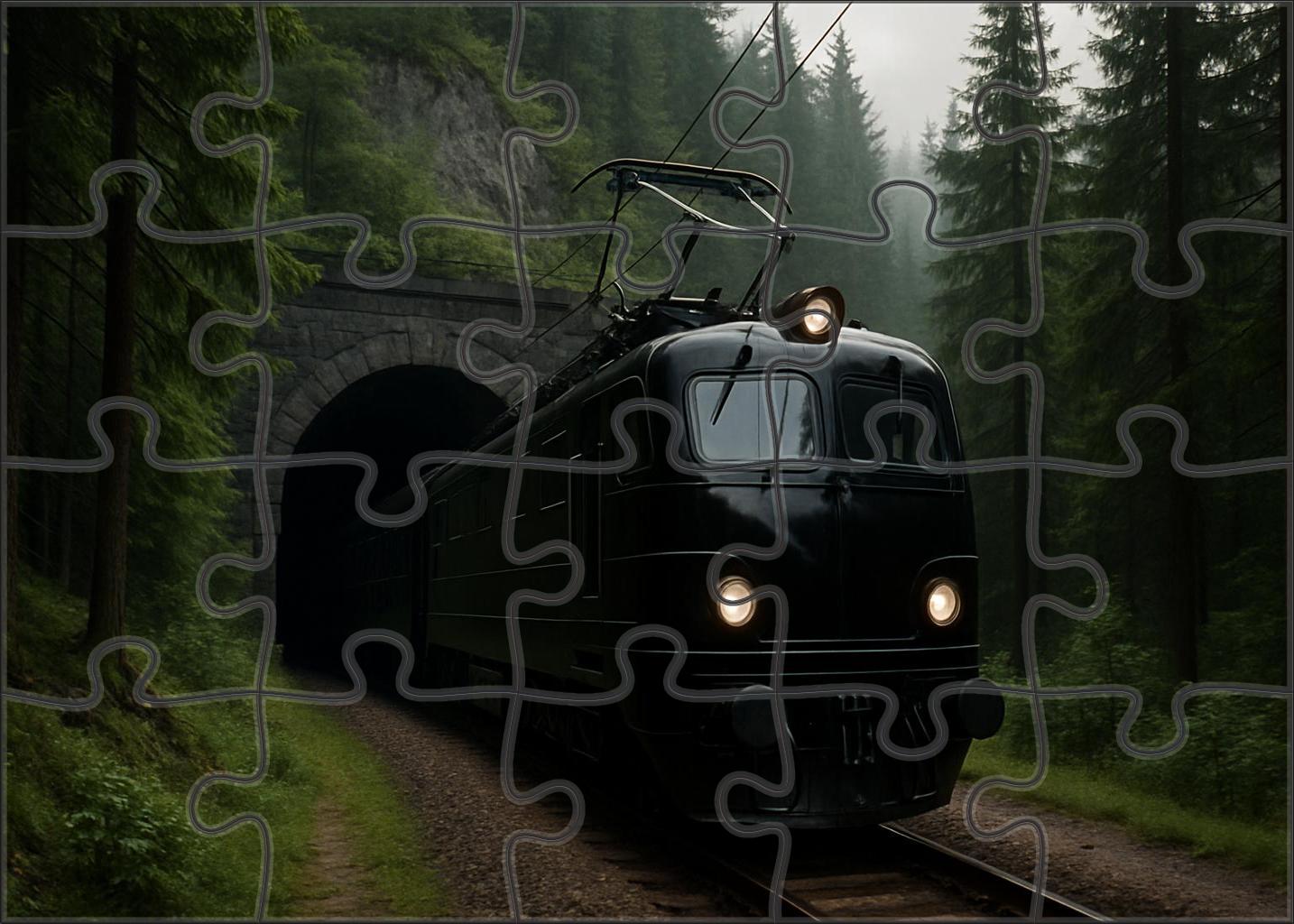 Onyx Tunnel Electric Racer 20 Piece Puzzle