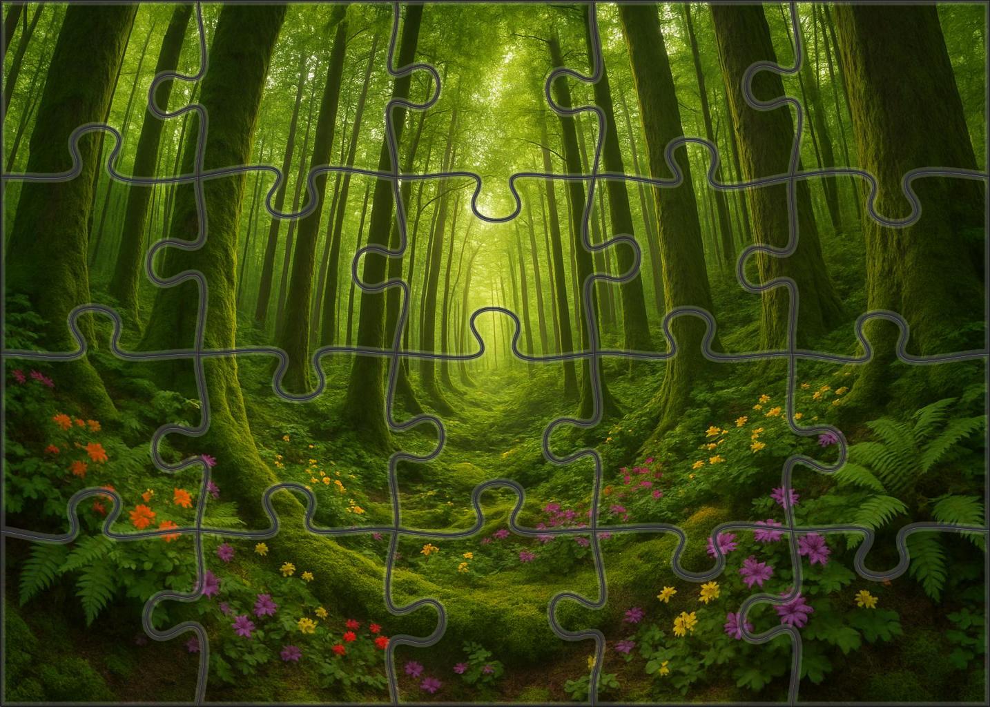 Emerald Spiral Grove 100 Piece Puzzle