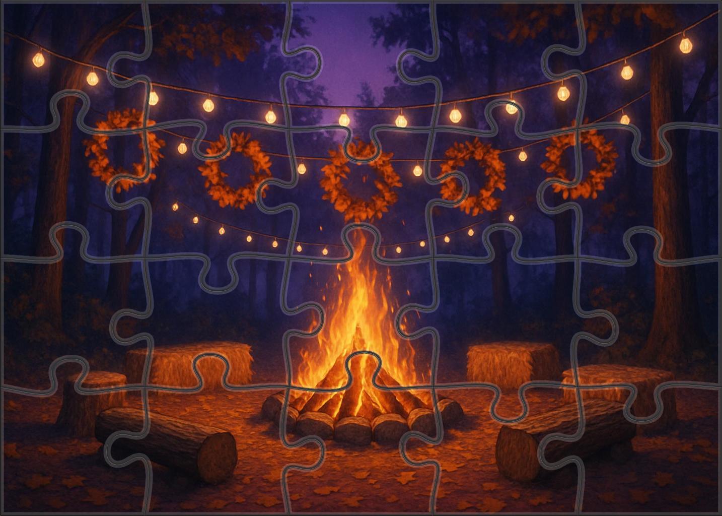 Twilight Harvest Bonfire Family Puzzles