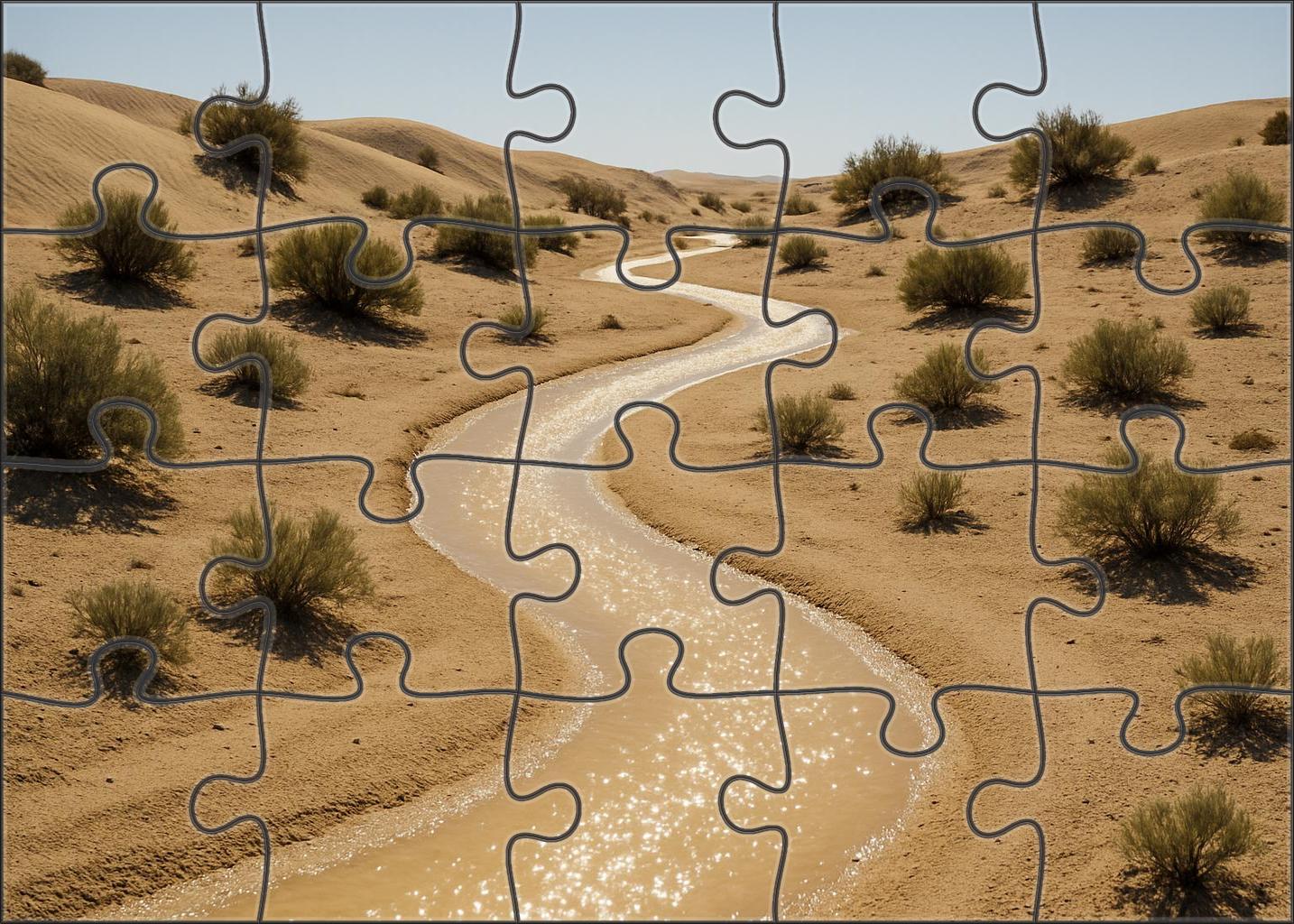 Flickering Wash Sands Unique Puzzle Design