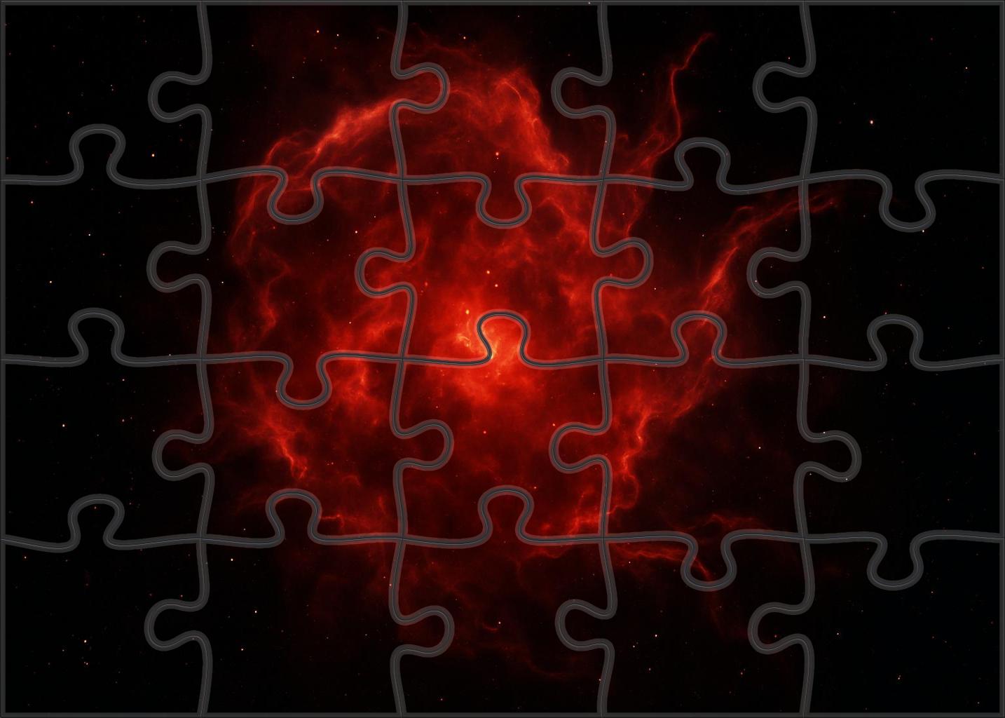 Crimson Supernova Cloud Easy Puzzles