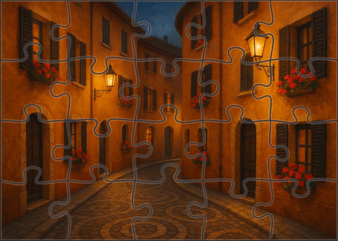 Amber Crescent Custom Jigsaw Puzzle