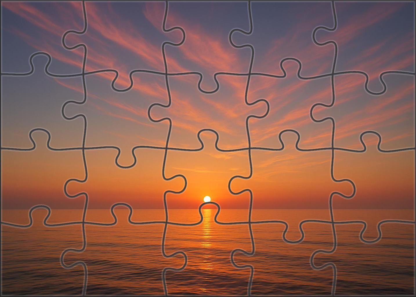 Celestial Amber Radiance Puzzle Collection