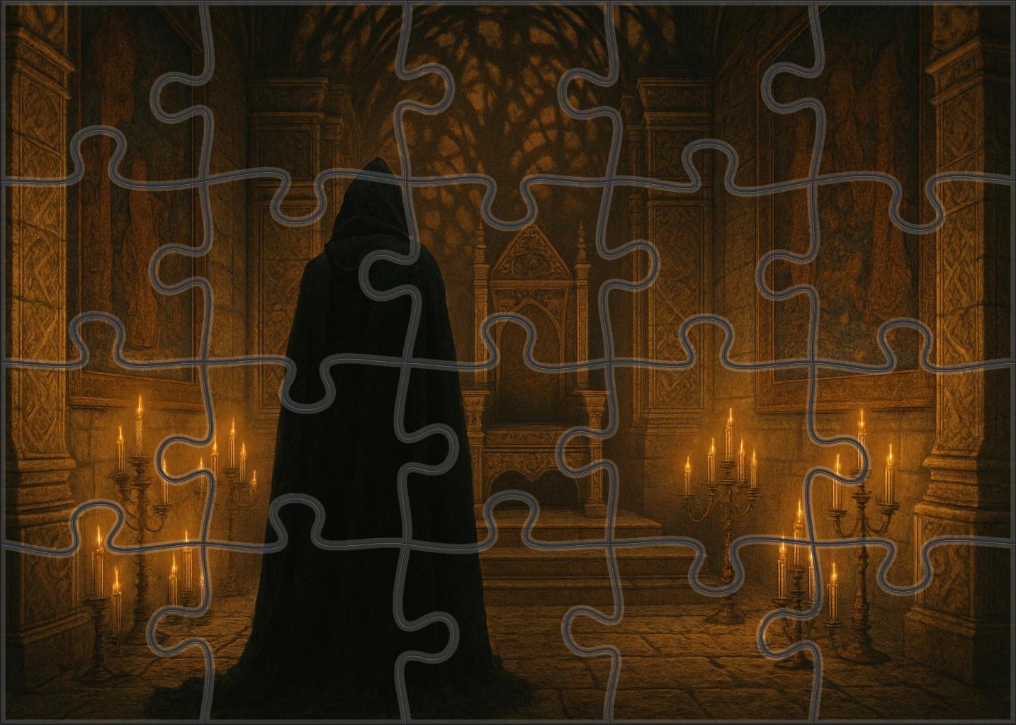 Dark Fantasy Court Gothic Elegance And Intrigue 50 Piece Puzzle