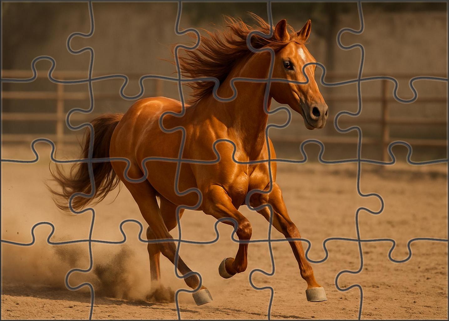 Amber Rose Stock Horse Large Format Puzzle