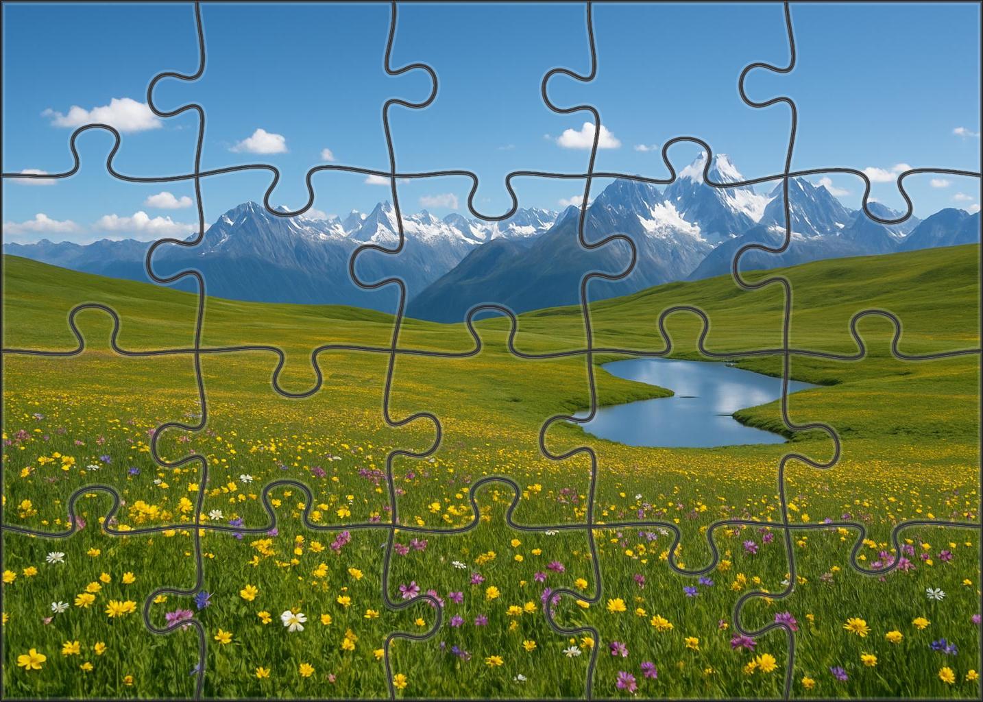 Emerald Tundra Plateau 20 Piece Puzzle