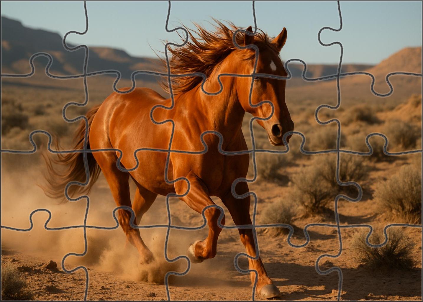 Crimson Flame Intense Sorrel Mustang Mare With Endurance Stamina 500 Piece Puzzle