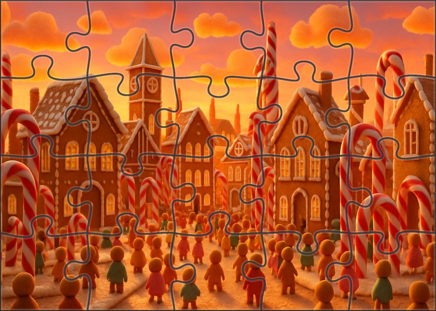 Marzipan Skyline Symphony Easy Puzzles