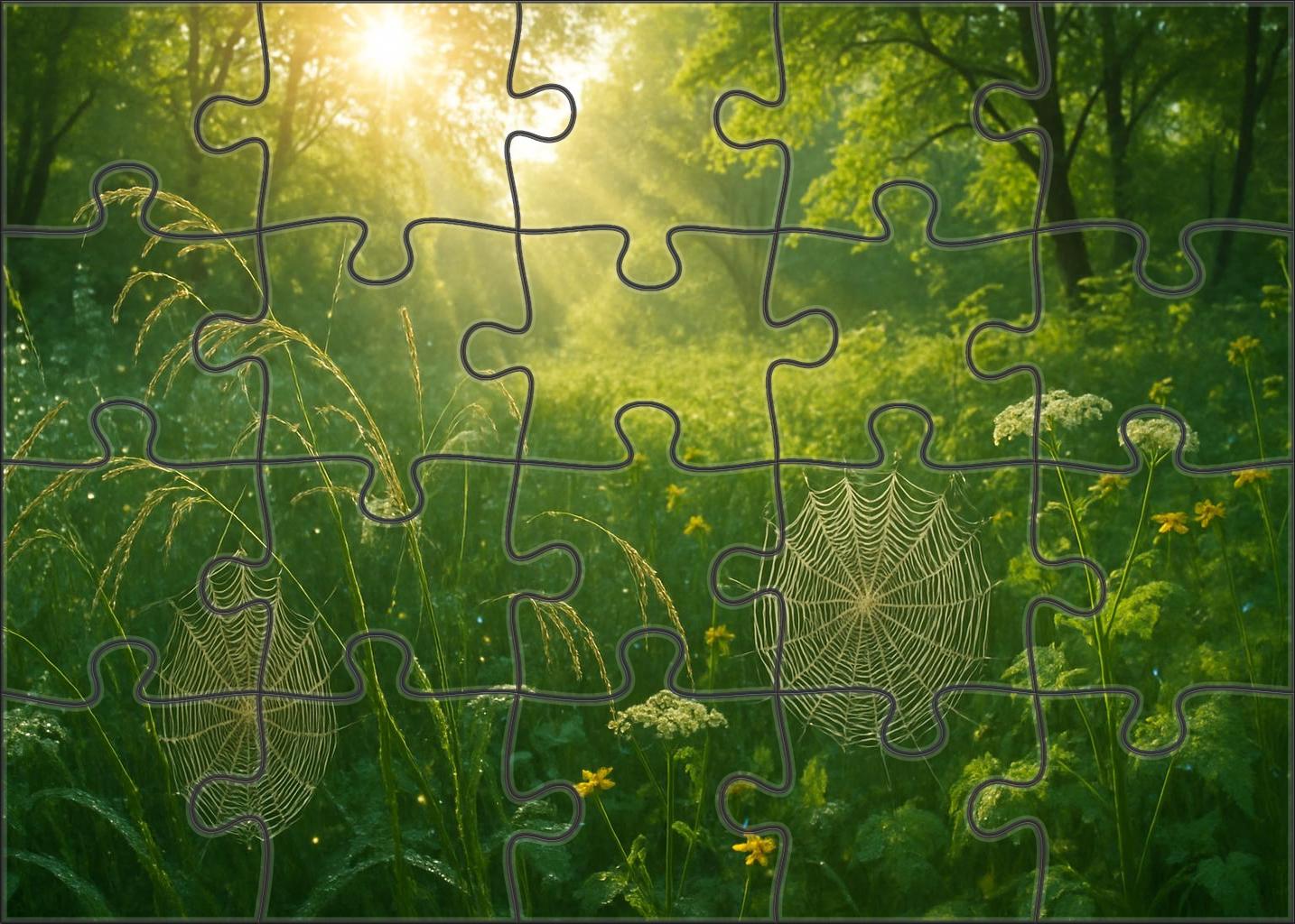 Silver Dewdrop Hollow Easy Puzzles