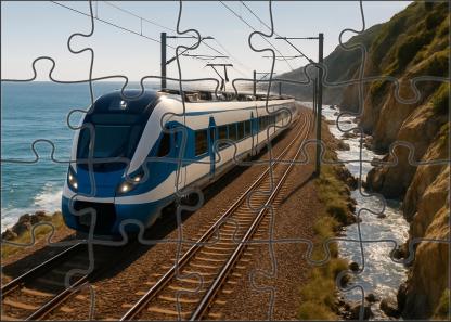Azure Coast Commuter Electric Multiple Unit Mini Puzzle