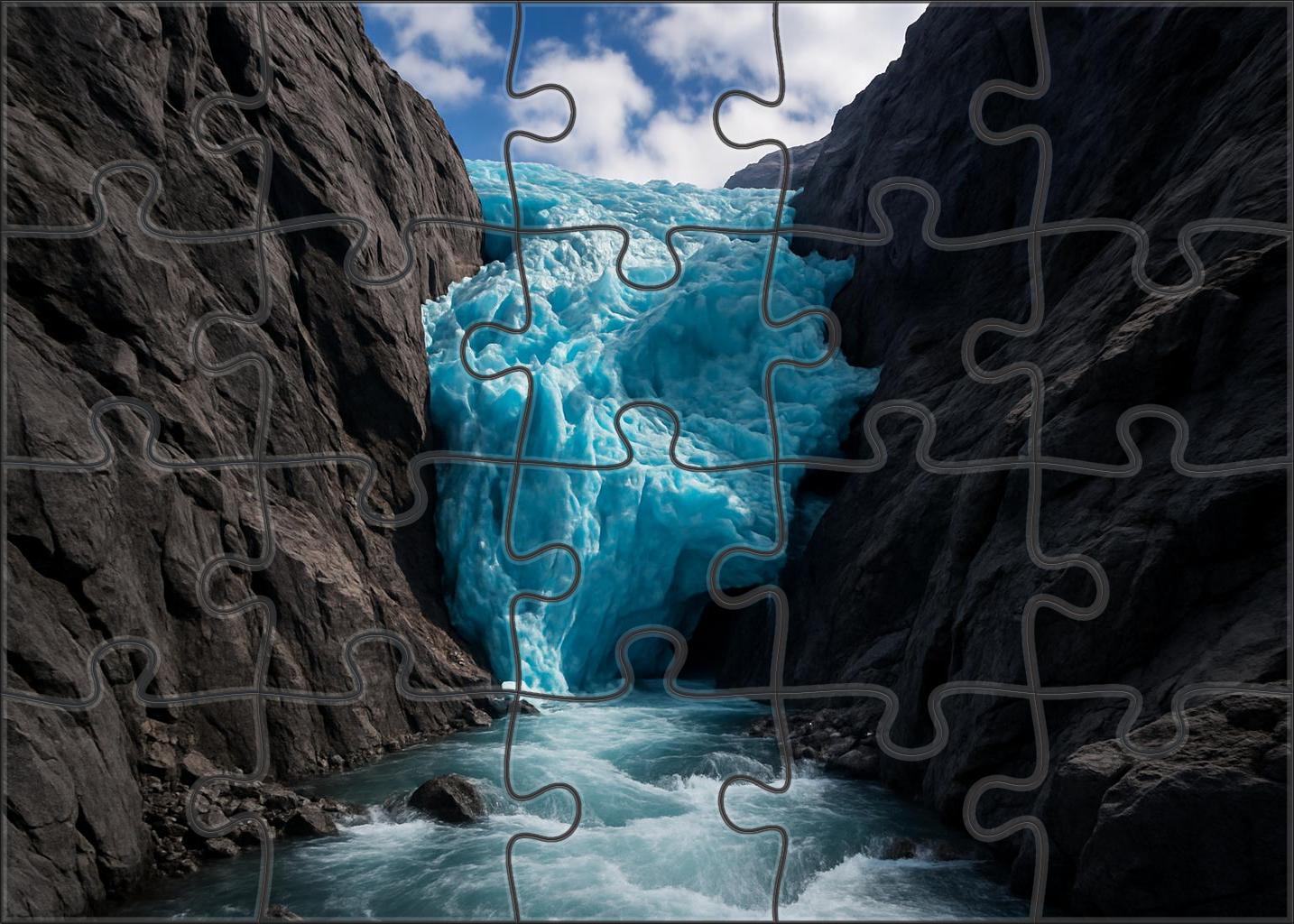 Glacier Crystal Gorge 200 Piece Puzzle