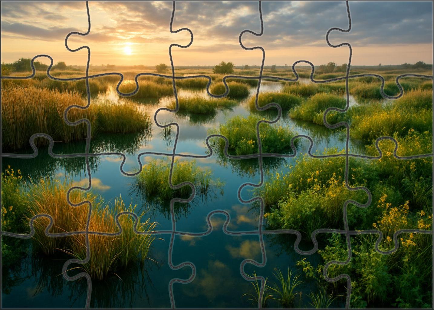 Sapphire Marsh Wetland 200 Piece Puzzle