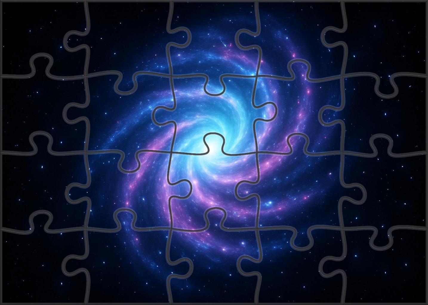 Luminous Spiral Nebulae Cascade Puzzle Challenge