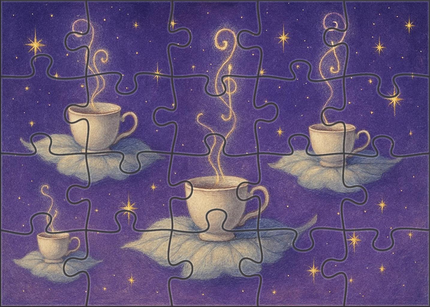 Celestial Tea Leaf Symphony Puzzle Collection