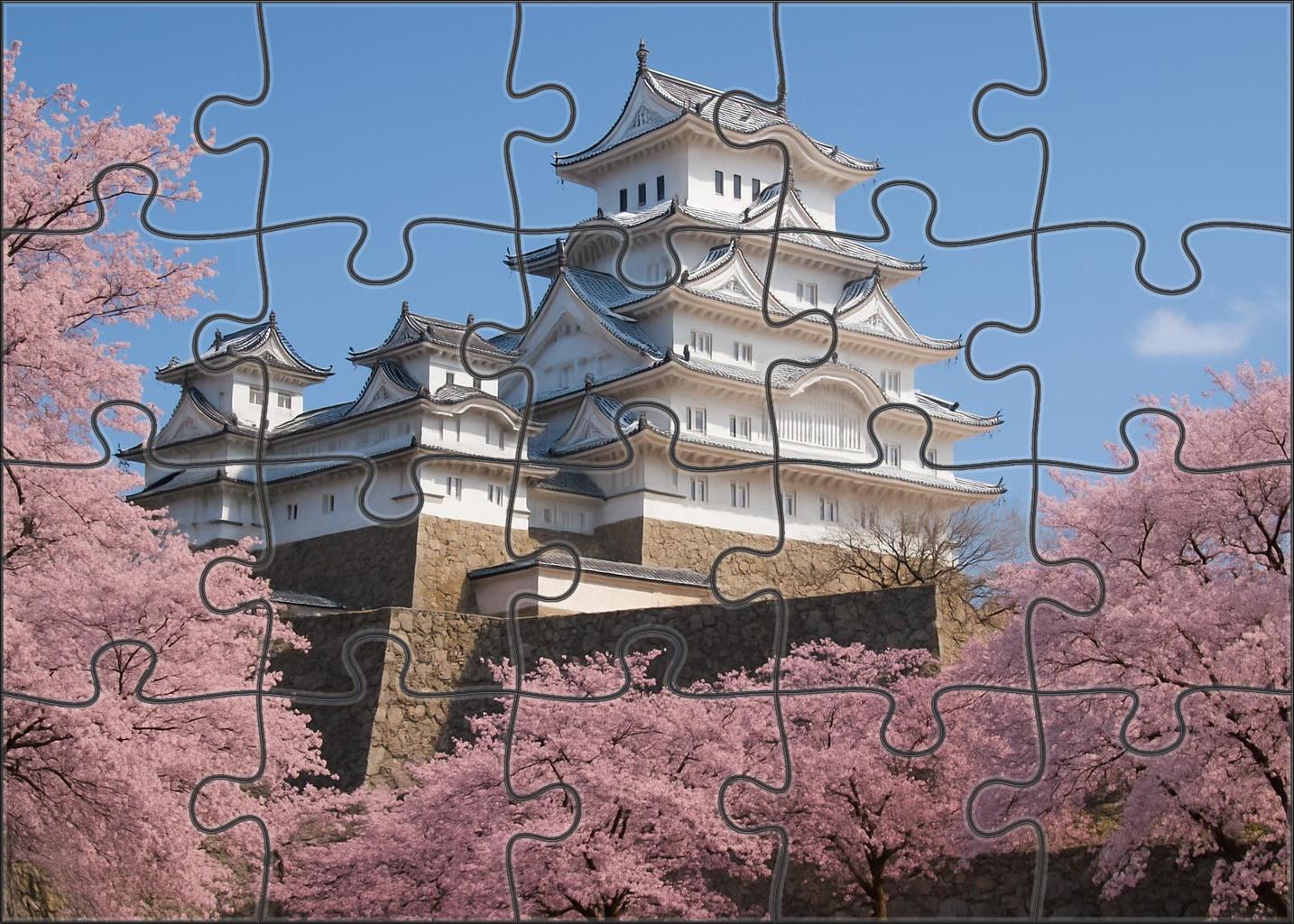 Himeji Castle Himeji Japan Recognized By 5500 Worldwide As The 'white Heron' Fortress Of Feudal Elegance Unique Puzzle Design