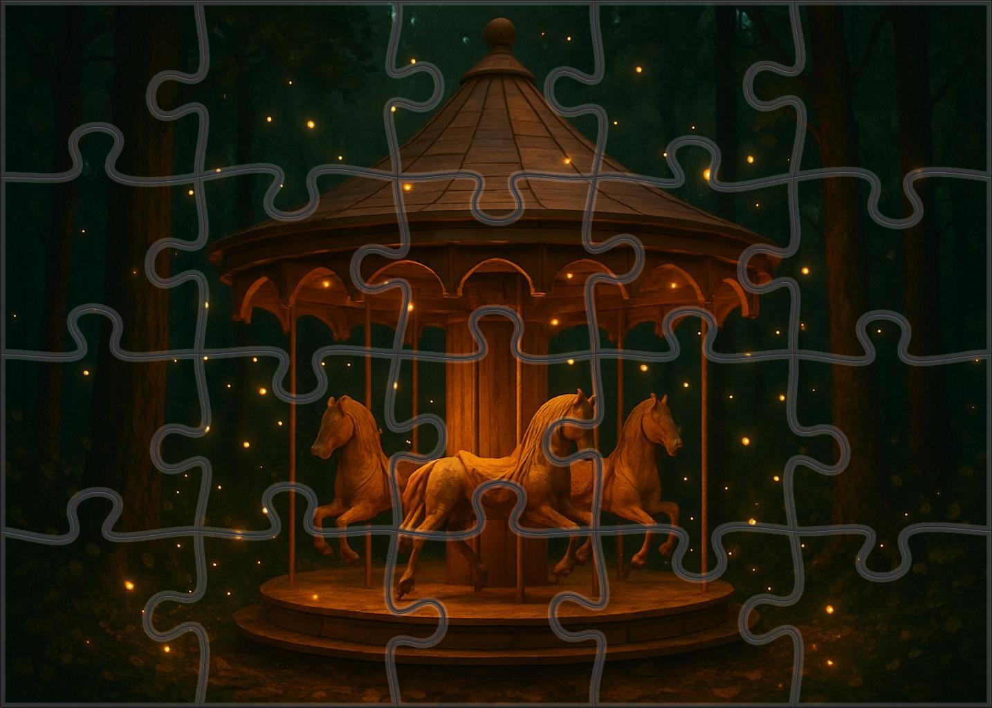 Glowworm Carousel 300 Piece Puzzle