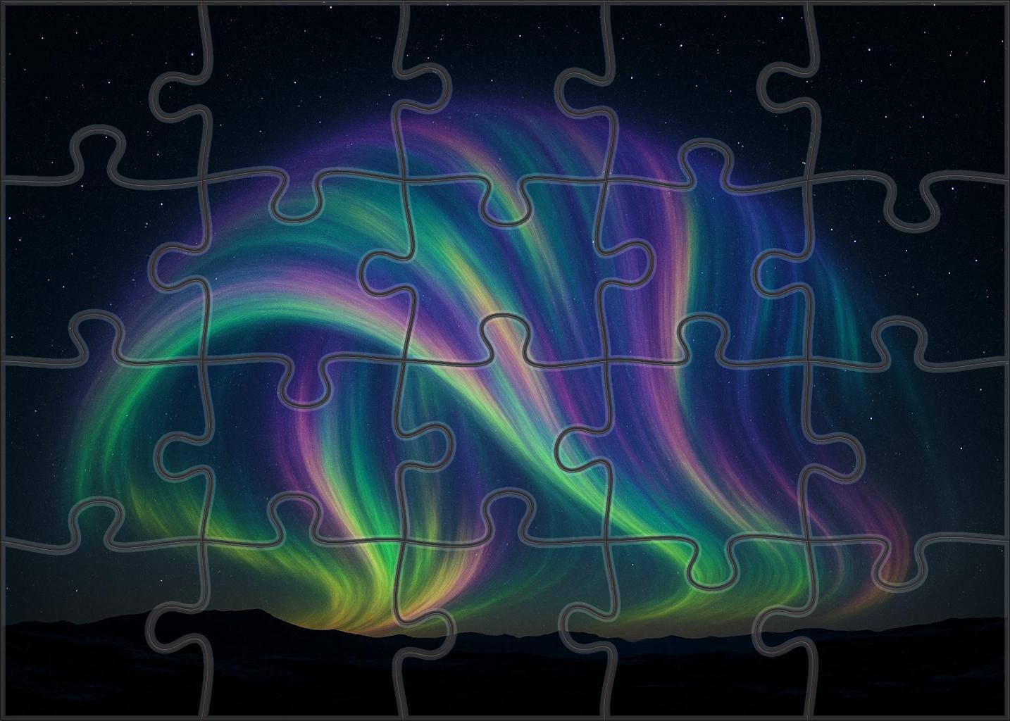 Polar Aurora Dome Unique Puzzle Design