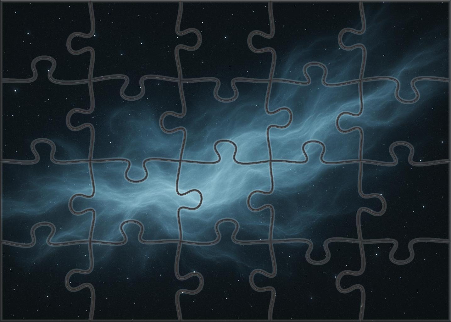 Luminescent Cosmic Veil Custom Jigsaw Puzzle