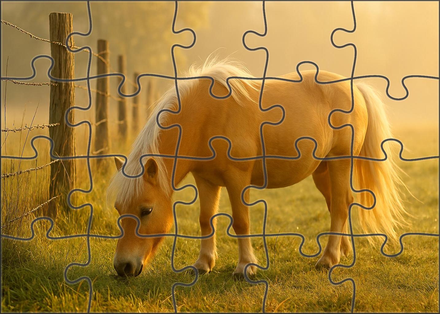 Misty Meadow Soft Palomino Pony With Endearing Temperament Puzzle For Kids